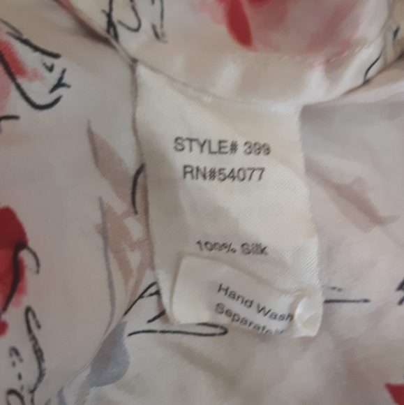 CAbi gypsy floral silk dolman sleeve blouse top sz small *C2 - Picture 7 of 8